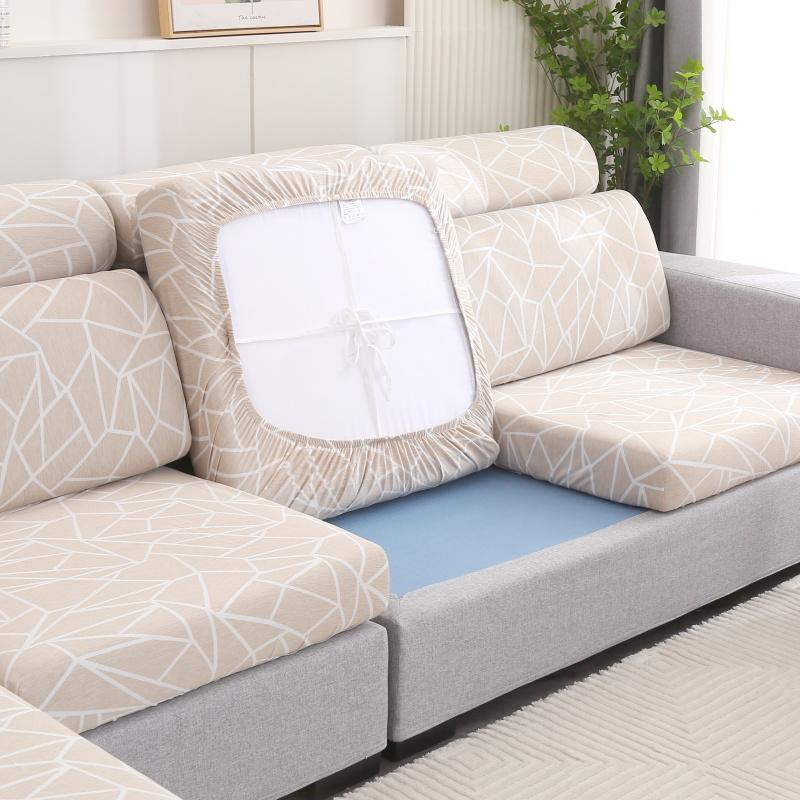 

Slipcover Floral Printing Sofa Seat Cushion Cover Corner Sofa Elastic Chair Cover Couch Cover Furniture Protector 1/2/3/4 Seater Normal Size (S)-1pc