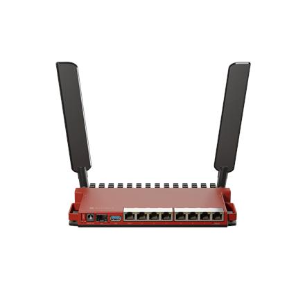 MikroTik L009UiGS-2HaxD-IN Router, 802.11ax, Gigabit, 8 LAN Ports, External Antenna
