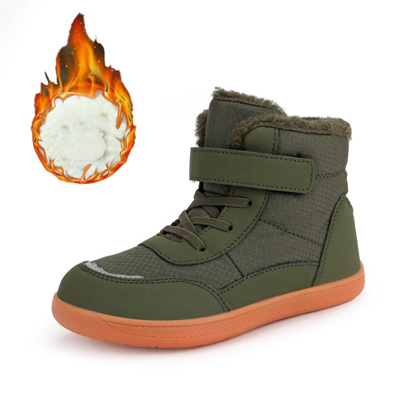 Winter Warm Children s Snow Boots Wide Toe Barefoot Snow Boots Girl Boy Outdoor Casual Shoes Toddler/Little/Big Kids Winter Shoe 25
