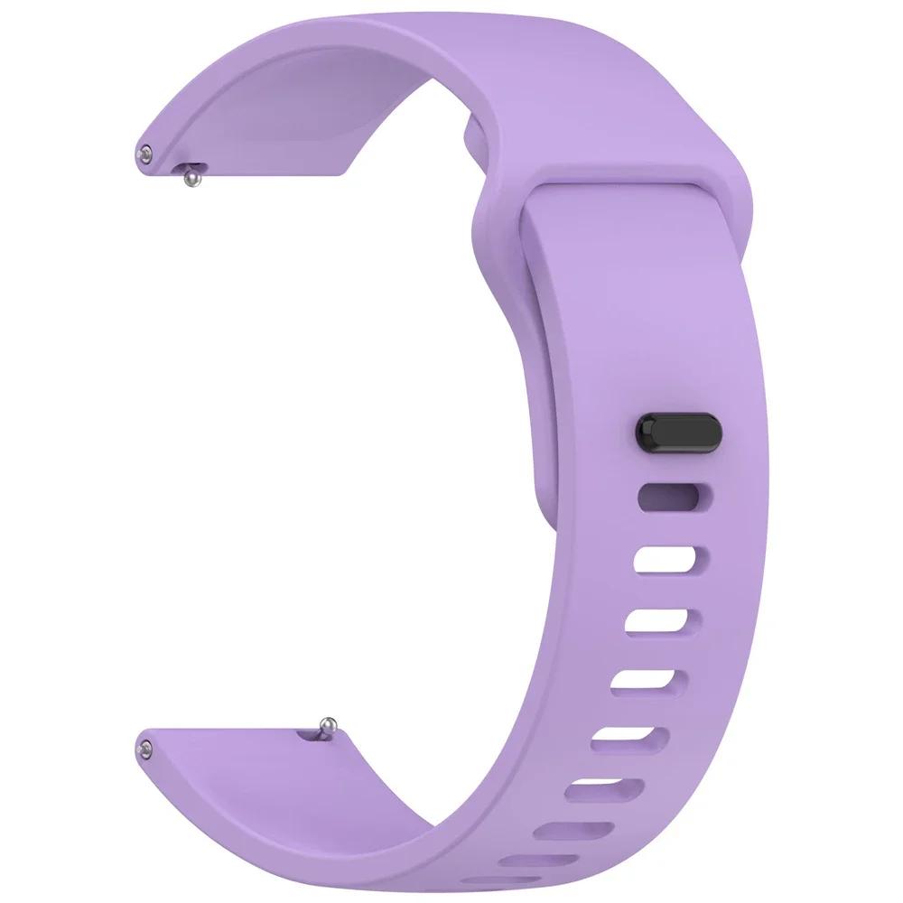 

Silicone 20mm 22mm Strap For Huami AMAZFIT BIP 6 5UNITY BALANCE 2 Sport Band GTS 4 mini 3 2e GTR 3pro 4 Zepp Z Active 2 Bracelet 1PCS 20MM фиолетовый