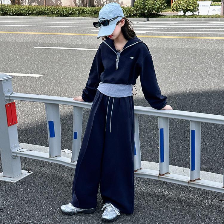 2025 Korean Style Girls' Spring & Autumn Casual Set - Fashionable Children's Clothes for All Ages