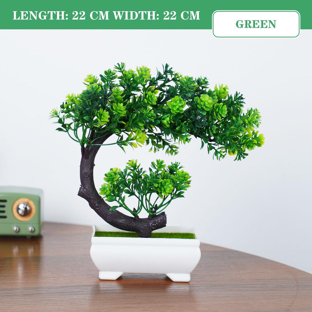 Künstliche Pflanzen Bonsai Kleiner Baum Topf Kunstpflanze Blumen Topfpflanzen Ornamente für Zuhause Zimmer Hotel Garten Tisch Offizielle Dekoration