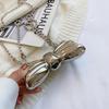 Women's Trendy Crossbody Chain Bag with Metal Bow - Lightweight and Stylish Shoulder Bag