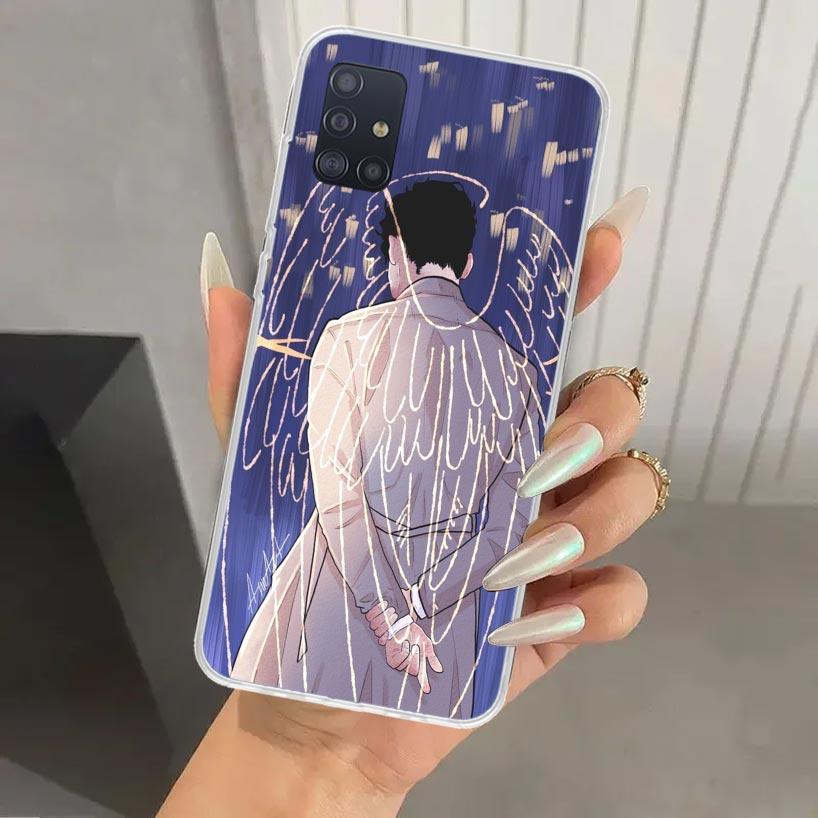 Angel Castiel Supernatural Phone Case for Samsung Galaxy A52 A32 A22 A12 A02S A50S A30S A10S Note 20 Ultra 10 Plus S10 A31 A20 A