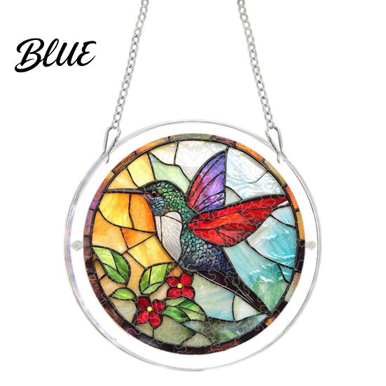 Garden Decorative Suncatcher Acrylic Puzzle Suncatcher Stained Glass Style Window Hanging Sun Catcher Panel DIY Colorful Art Jigsaw for Home Decor