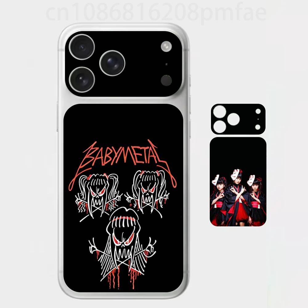 

B-BABYMETAL R-Rock Band 3D Full Body Skin Decal for iPhone 17/Pro/Pro Max Color Rear Protective Sticker iPhone17promax