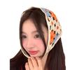 Triangle towel cute flower dopamine French retro headscarf spring and summer travel sweet literary knitting hollow straps