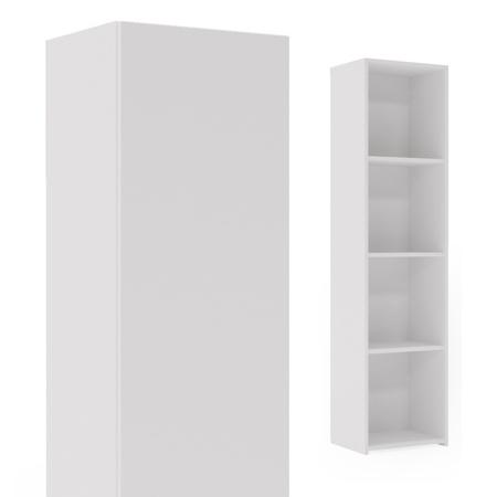 Solid Bookcase LONI 160x40 Cm - Color White