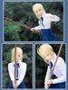 Women Clothes Fate Stay Night Saber Negligee Cosplay Costume JK Student Wear Student Uniform
