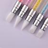 Nail Art Silicone Brush Carving Painting Pencil Tips Gel DIY Polish Dual-head Mirror Powder Sculpture Manicure Tool