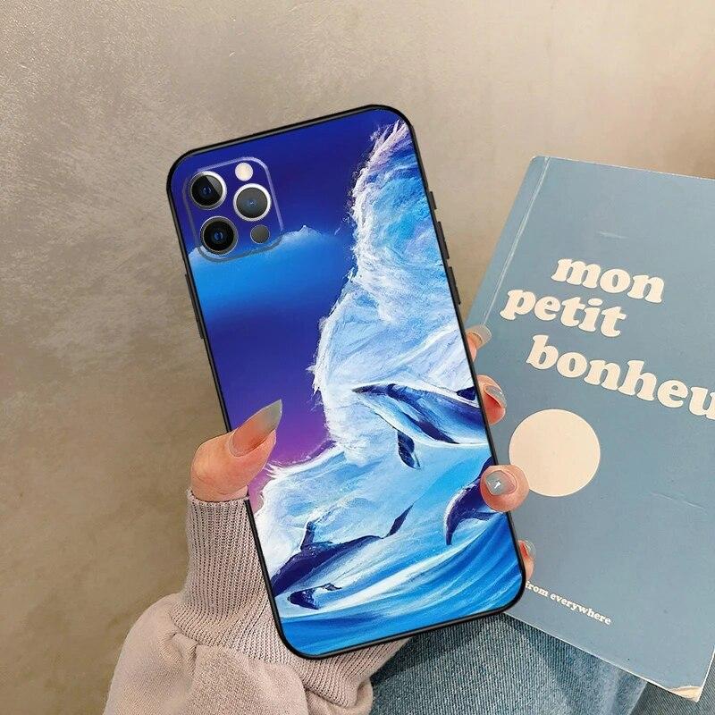 Dolphin Phone Case For iPhone Samsung Galaxy Redmi Xiaomi Oppo OnePlus Note S A 7 8 9 10 11 12 13 14 20 21 22 23 53 54 Pro Max Plus Ultra TPU Soft