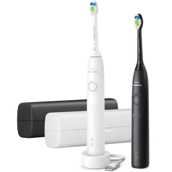 Diş Fırçası - PHILIPS - HX7109/01 - Sonicare - Çift Saplı Seri 5300 - Beyaz & Siyah - Elektrikli