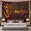 Custom Name Text Tapestry Galatasaray FC Personalized Polyester Wall Tapestry For Bedroom And Room