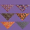 3pack Festives Dog Headscarf Pet Triangles Shape Scarf Holiday Pet Fashion Scarf for Large Breeds