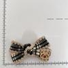 Fall/Winter Luxury Fabric Bow Bear Hair Clip: Chic, Versatile, High-End Women's Accessory