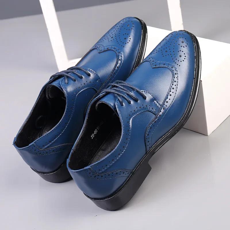 Summer Leather Dress Shoes Men Summer Hollow Out Plus Size Man Business Shoes Wedding Footwear Casual Shoe Male