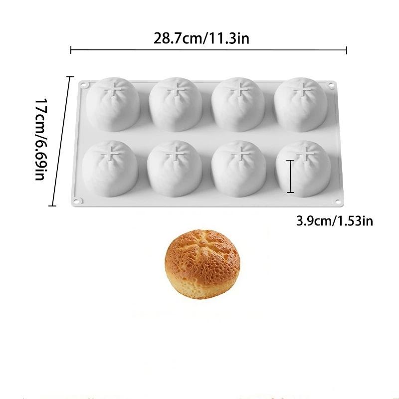 

New 8 Cavity Tangerine Shape Cake Silicone Mold Tangerine Baking Mousse Mould French Dessert Mousse Mold