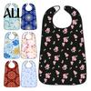 Durable Floral Bib Adult Bib, Waterproof Easy Clean Feeding with Oil-proof Printed, Elderly Clothing Protector, for Seniors Dining Aid Stylish Senior