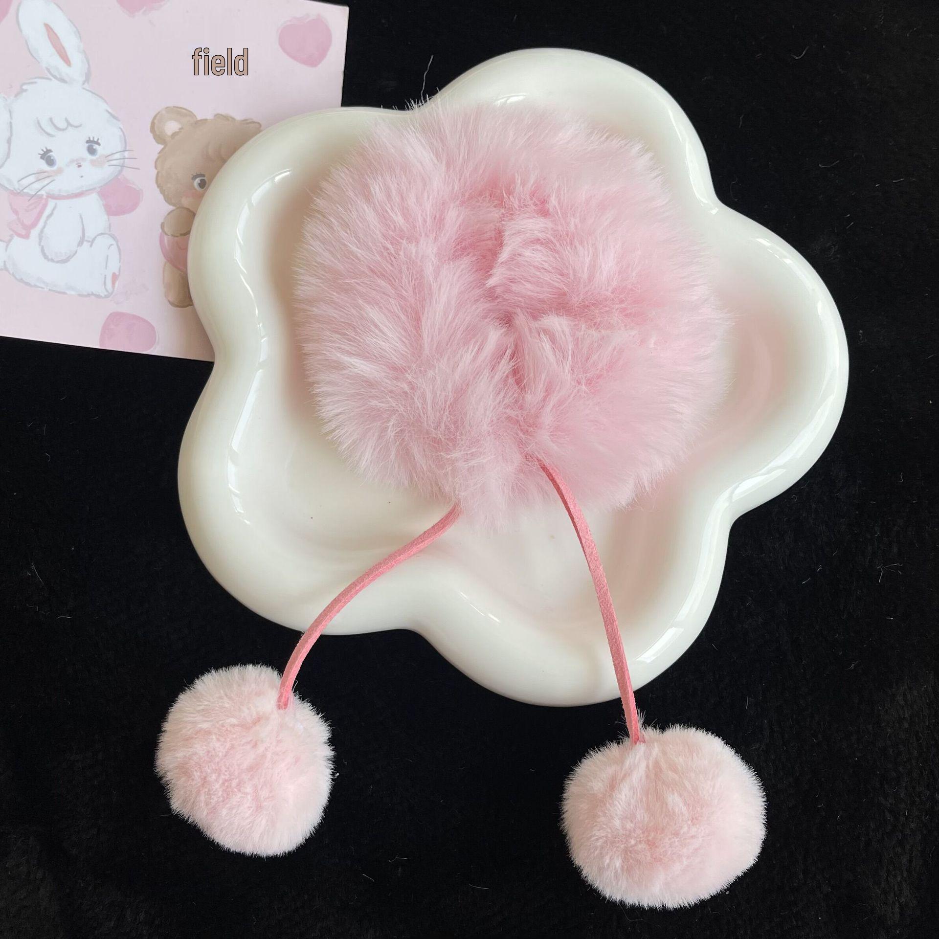 

Мягкая резинка для волос с помпоном в корейском стиле для милых осенне-зимних причесок