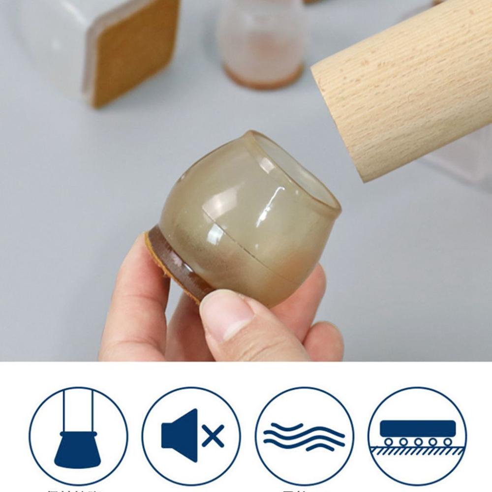 Reduce Noise Anti-slip Mat Floor Protector Cover Chair Leg Caps Furniture Feet Pads Home Decor