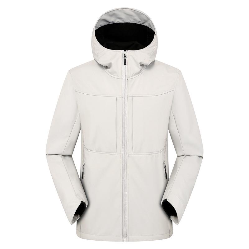 Little Bird's Men's Soft Shell Jacket with Velvet Lining - Autumn/Winter Windproof Waterproof Hiking Coat