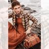 Mini Boston Leather Shoulder Crossbody Retro Waterproof with Studs At the Bottom and Cute Stands Perfect for and Brown NICOLE&DORIS Women's Bag,