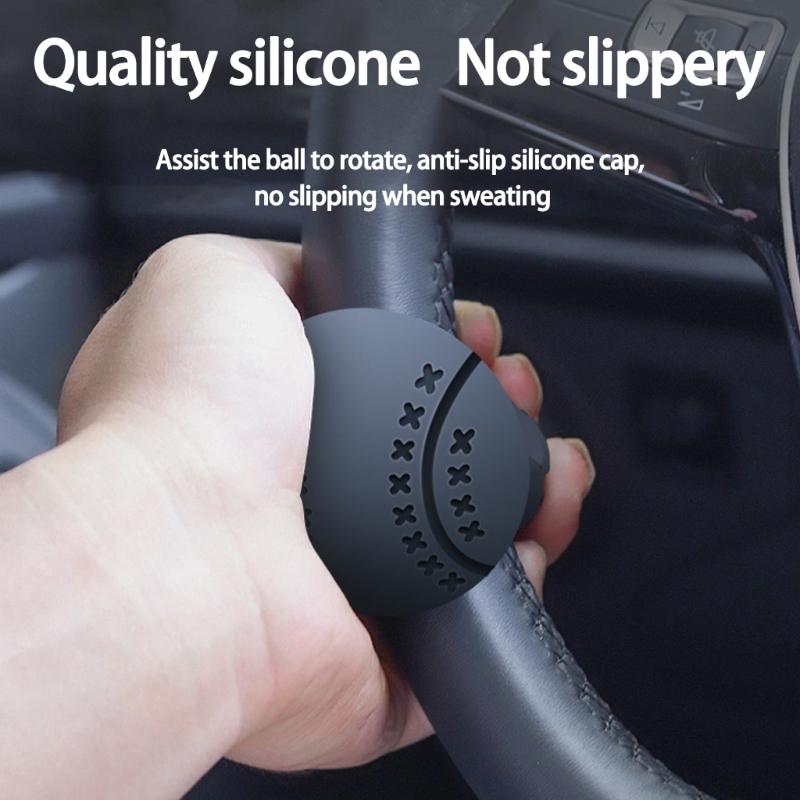 Metal Bearing Steering Wheel Rotating Ball Small Design Wheel Assist Ball Improves Vehicle Handling for Tight Spaces