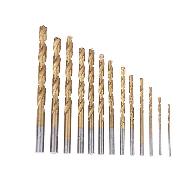 13Pcs Hss-Co 5% Cobalt Twist Drill Bit Set Metric Straight Shank Set With Metal Case For Stainless Steel Wood Metal Drilling