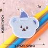 Self-Adhesive Cartoon Bear Embroidery Patch for DIY Scrapbook