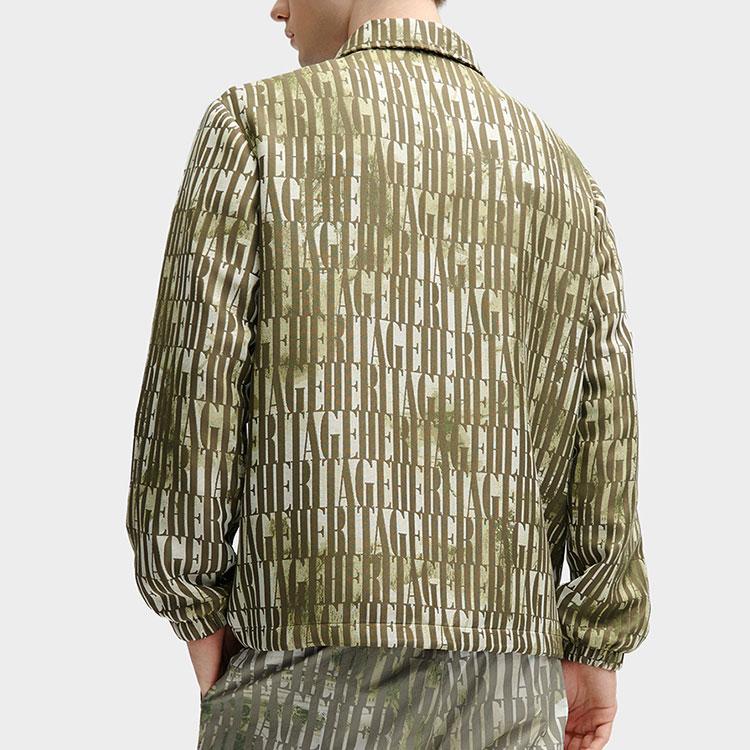 FILA Heritage Series All Over Print Single Breasted Collar Long Sleeve Jacket Men Jacket F11M418707F-ZA