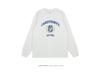 New Streetwear Retro Logo Print Ribbed Cuff Long Sleeve T-Shirt for Men & Women
