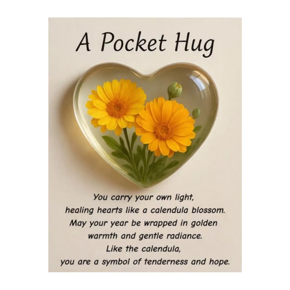 Birth Flower Pocket Hug 12 Months Personality Unique Birthday Flower Pocket Hug Sisters Family Brother Colleague Friendship Gift
