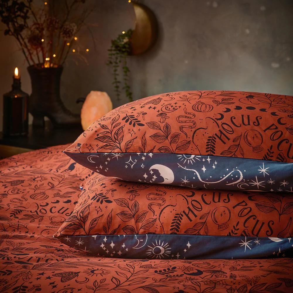 Furn Witchy Vibes Reversible Halloween Duvet Cover Set
