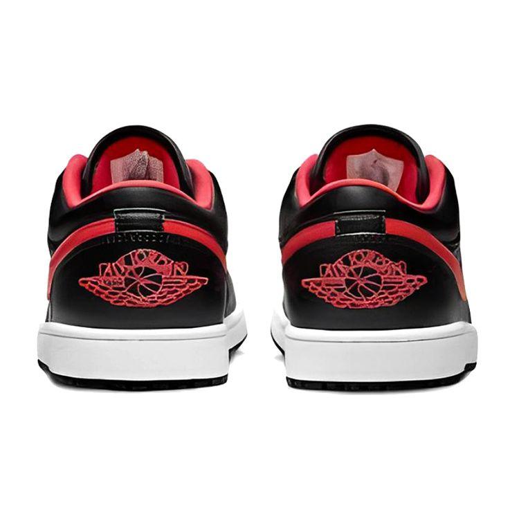 Air Jordan 1 Low GS White Toe Kids Sneakers Black Fire-Red 553560-063