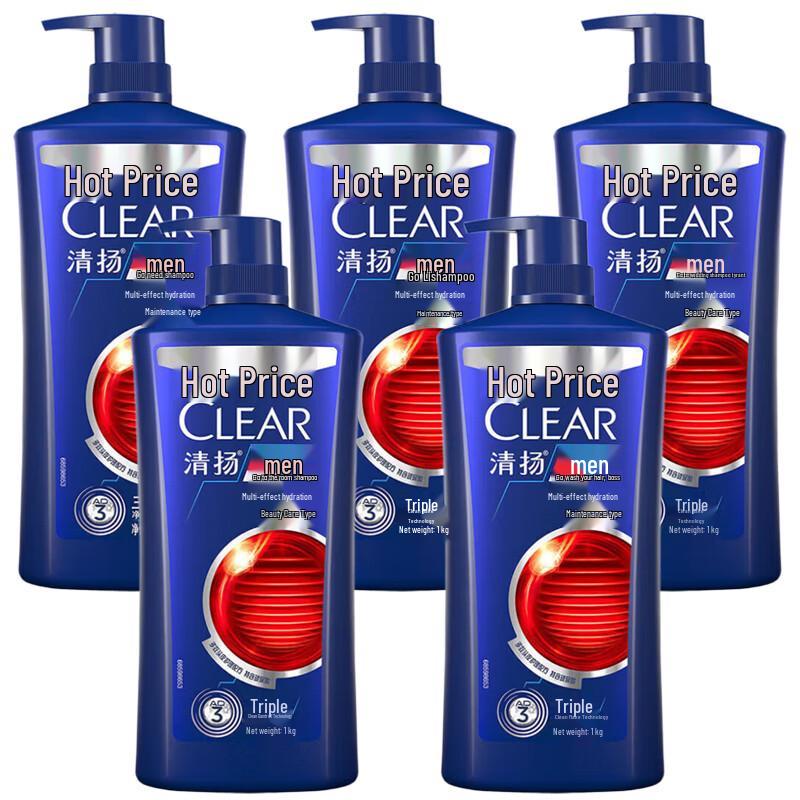 

Clear Anti-Dandruff Multi-Effect Hydrating Shampoo 5 x 1000g
