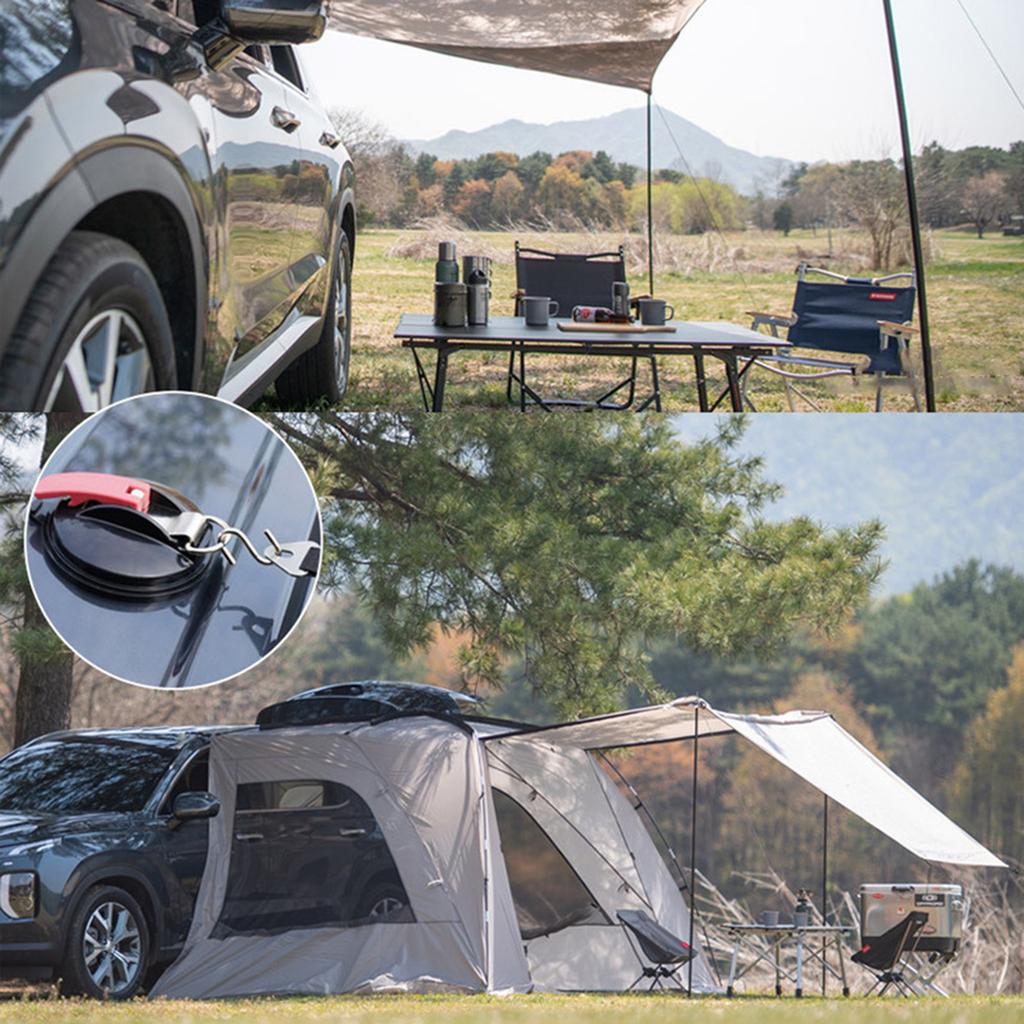 1pc Outdoor Camping Canopy Suction Cup, Multifunctional Car Suction Cup with Strong S-Hook for Securely Holding Car Tent.