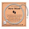 Wave Silver Bead Bracelet Wave Pendant Lobster Buckle Adjustable Silver Bead Bead Sister Wave Silver Bead Bracelet