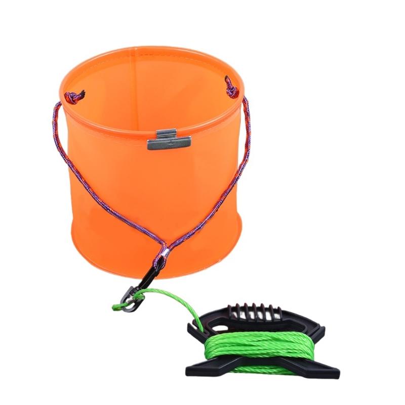 Stable Fishing Water Pail Nonslip Handle Nontoxic Fishing Water Container for Outdoor Lover