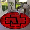 1 Stück Rotes Kreuz Symbol Runder Teppich, Hergestellt aus Polyester, Perfekt zum Dekorieren von Bürostühlen, Wohnzimmern, Ein Lebendiger Dekorativer Teppich