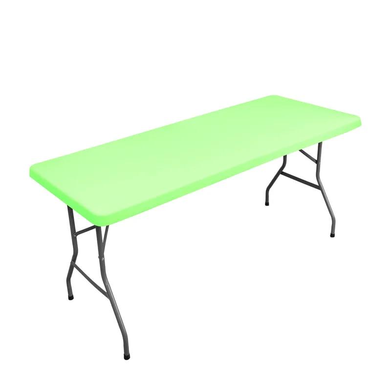 Elastic Square Tablecloth Cocktail Fitted Spandex Stretch Rectangle Table Covers Caps Solid Color Table Topper 4 Size