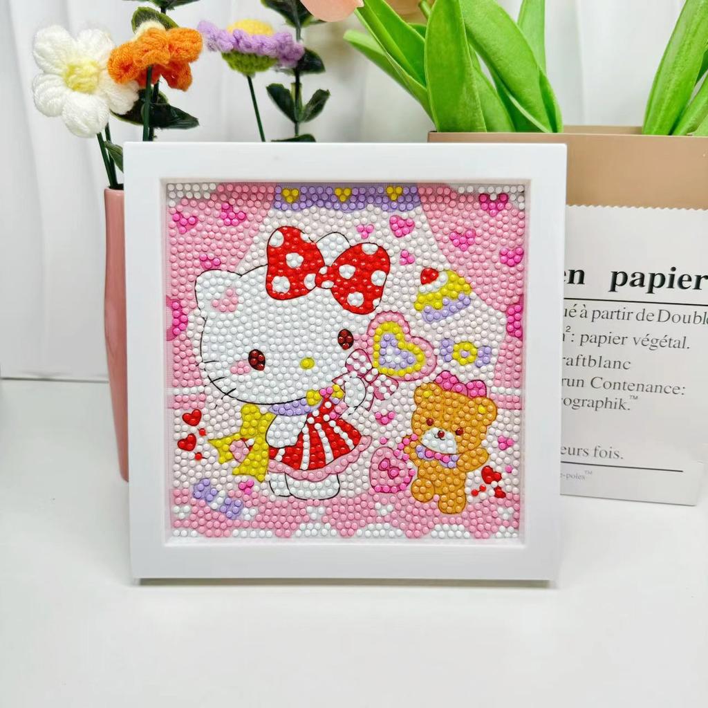 Free Shipping/Cartoon Diamond Painting Children'S Gift Handmade Cross Stitch Framed Diy Bedroom Sticker