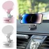 Vacuum Suction Cup Magnetic Car Mobile Phone Stand, Double-sided Foldable, Car Interior Accessories