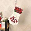 Craft Holiday Hanging Paw Shaped Fireplace Ornaments Christmas Stockings Decoration Pet Supplies