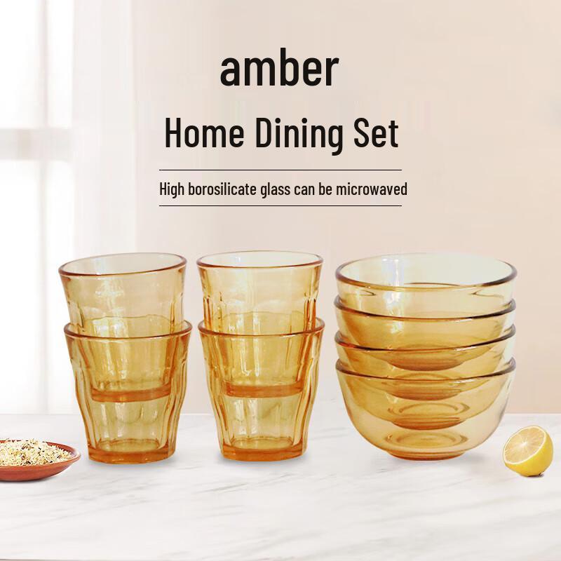 Yileya Nordic Borosilicate Glass Tableware Set