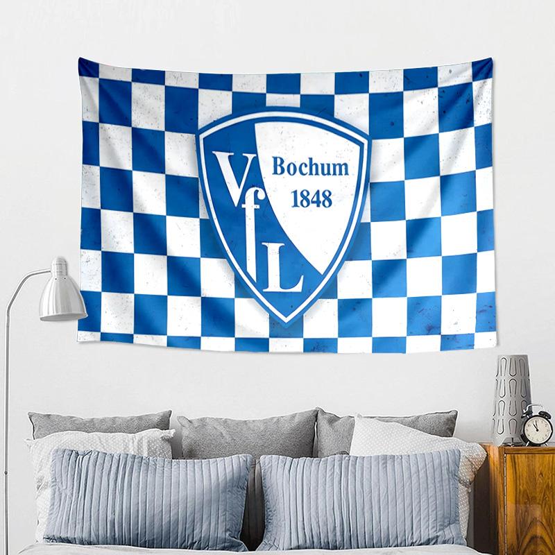 Bochum Crest Tapestry, Unique Design Tapestry, Wall Decor for Bedroom,Livingroom, Playroom,Heartwarming Fan Holiday Gifts