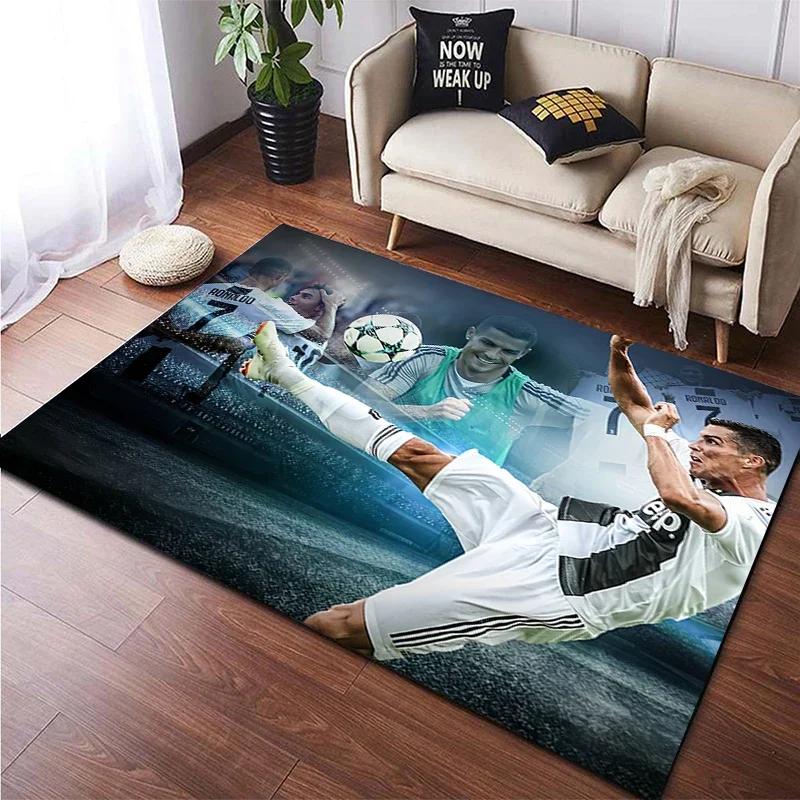 Football Star Carpet for Children,Living Room Bedroom Floor Mat Kitchen Mat Children's Bedroom Mat,bedroom Decor,Anime Rug,