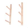 2 Pieces Wood Yoga Mat Storage Rack Gym Organizer Holder for Skateboard
