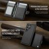Cowhide Leather Phone Case for Samsung Galaxy S26 Ultra S25 Edge S24 Plus S23 FE S22 S21 S20 Note20 Detachable Magnetic Card Bag