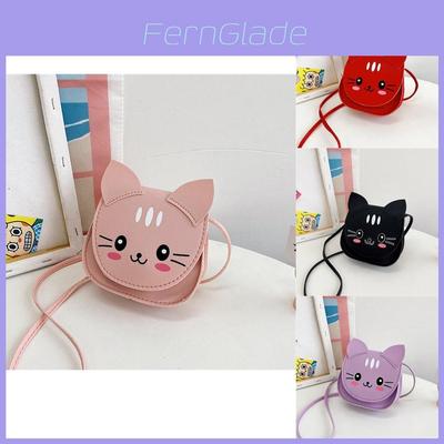 Adorable Mini Cartoon Cat Shoulder Bag For Girls Lightweight Fashionable Design