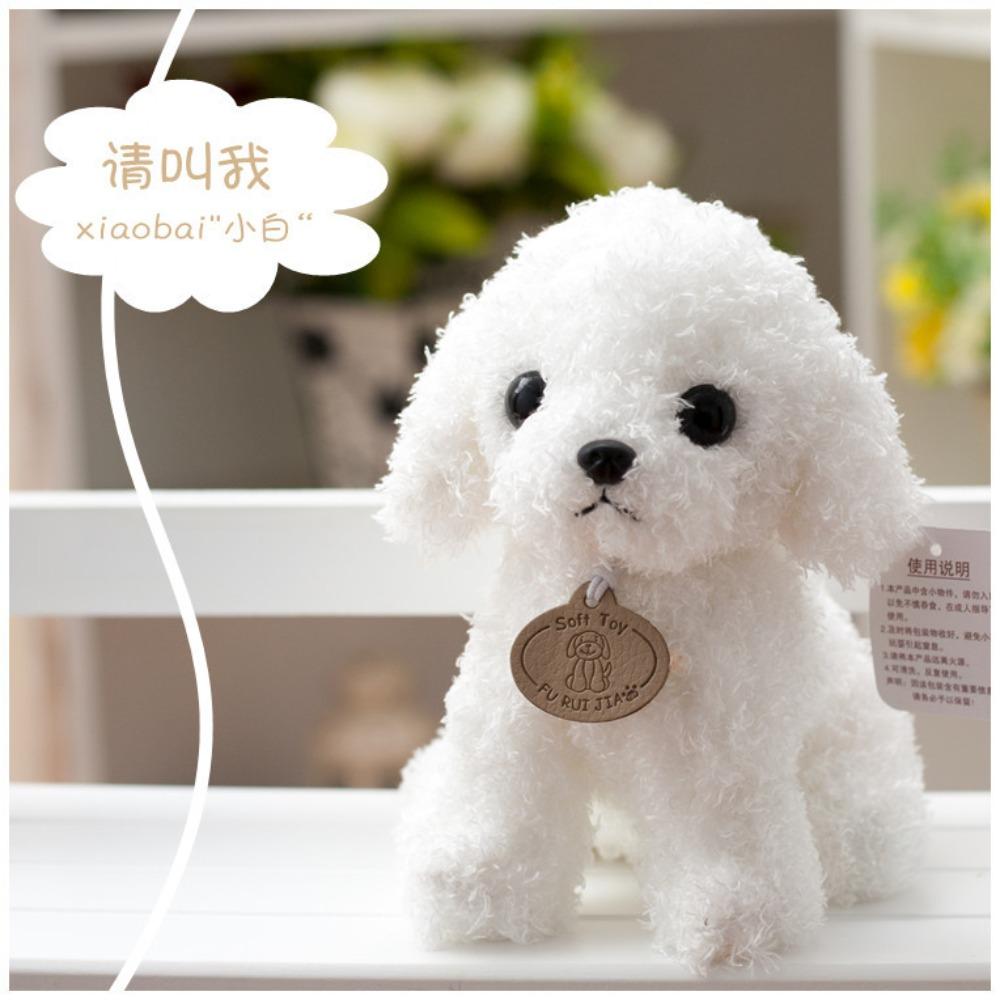 

Симуляция плюшевой игрушки-мишки, кукла-щенок, тряпичная кукла, милый детский талисман-собачка 25cm